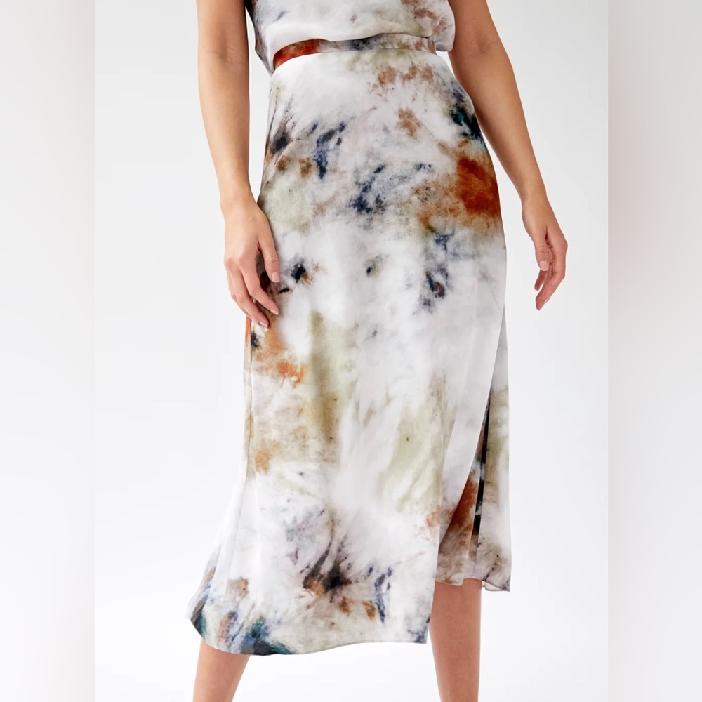 Aritzia Artistic Tie-Dye Midi Skirt